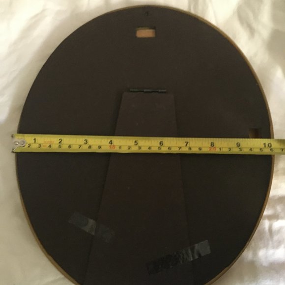 Vintage 80s Oval Frame and Mounting With Hokusai Kitsune Print - Picture 14 of 15